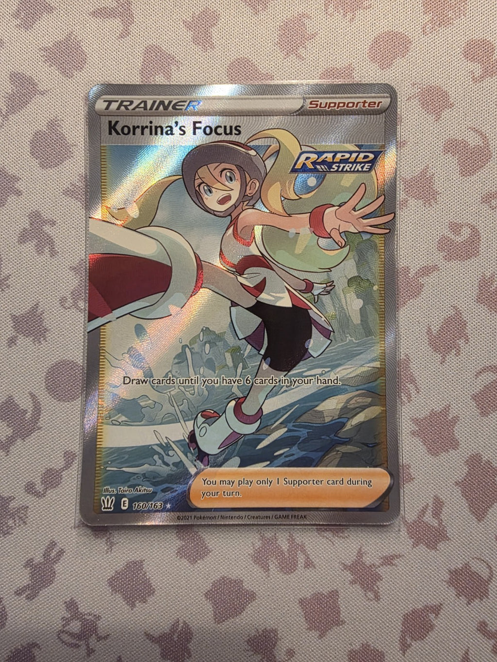 Pokémon TCG - Battle Styles 160/163 - Korrina's Focus - Rare NM