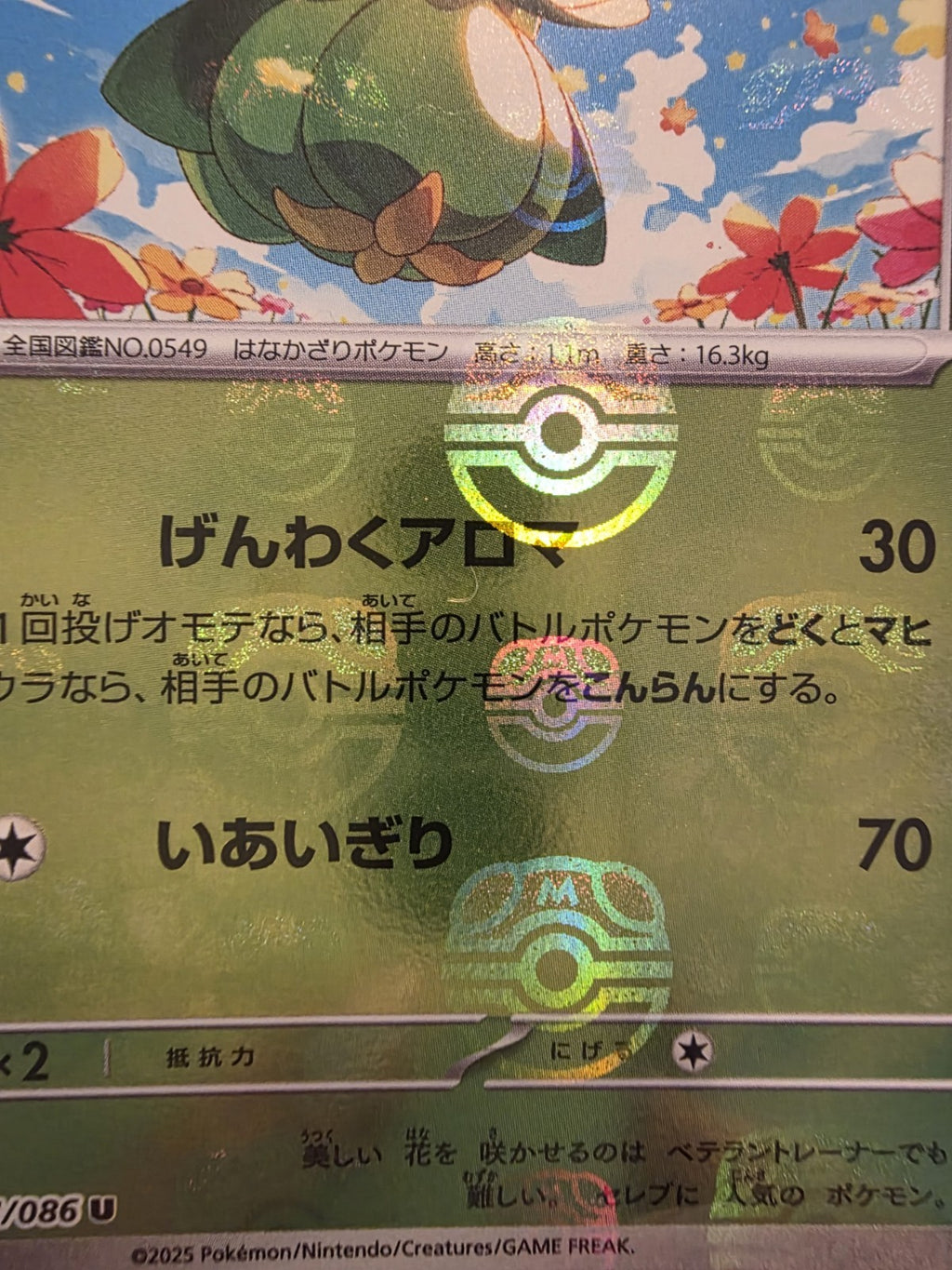 Pokémon TCG - Black Bolt 007/086 - Lilligant - Masterball Holo